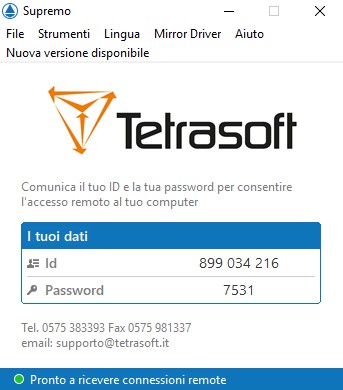 assistenza tetrasoft